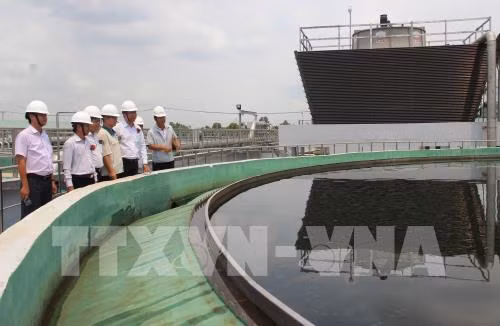 Wastewater treatment plant in Moc Bai IP put into operation ảnh 1