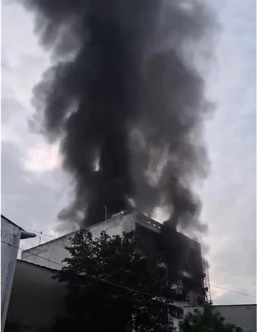 The fire at a boarding house in Ho Chi Minh City's Thu Duc city early morning of December 27. (Photo: VNA)