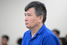 Defendant Nguyen Loc An at the court (Source: Vnexpress)