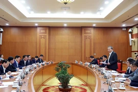 Party General Secretary To Lam speaks at his working session with the Party Committee of the Government Inspectorate in Hanoi on March 17. (Photo: VNA)