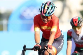 Cyclist Nguyen Thi That of Vietnam (Illustrative photo: VNA)