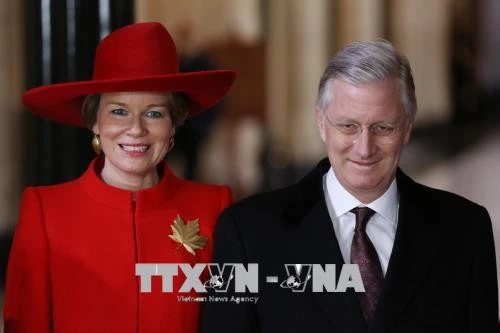 Belgian King Philippe and Queen Mathilde (Photo: AFP/VNA)