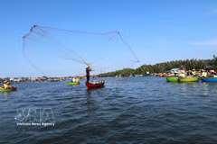Cam Thanh coconut village charms visitors with basket boat experience