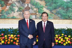 Vietnamese Party chief meets with Samdech Techo Hun Sen 