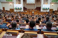 At the plenary session of the 11th Nevsky International Ecological Congress. (Photo: VNA)