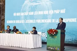 National Assembly (NA) Chairman Tran Thanh Man speaks at the Parliamentary Assembly of the Francophonie (APF) Executive Committee’s meeting in Can Tho on January 22. (Photo: VNA)