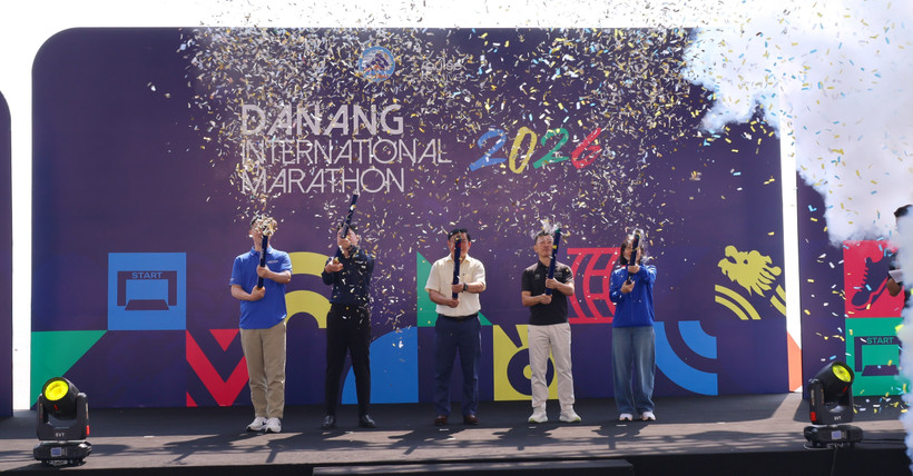 At the opening ceremony of 2026 Da Nang International Marathon (Photo: VNA)