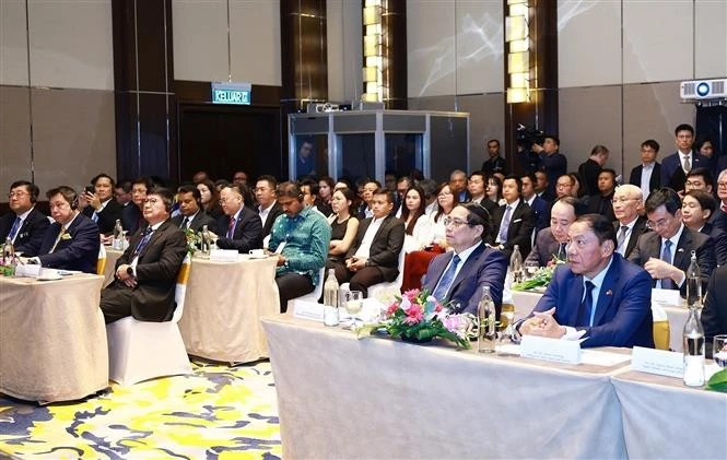 Prime Minister Pham Minh Chinh at the Vietnam–Malaysia Business Meeting in Kuala Lumpur on May 25. (Photo: VNA)