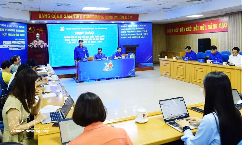 At the press conference on the 13th National Congress of the Ho Chi Minh Communist Youth Union in Hanoi on June 15 (Photo: VNA)