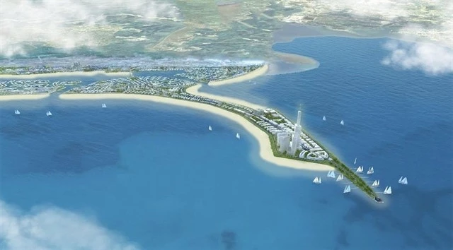 Perspective view of the Can Gio coastal urban area project. (Photo courtesy of HCM City People's Committee)