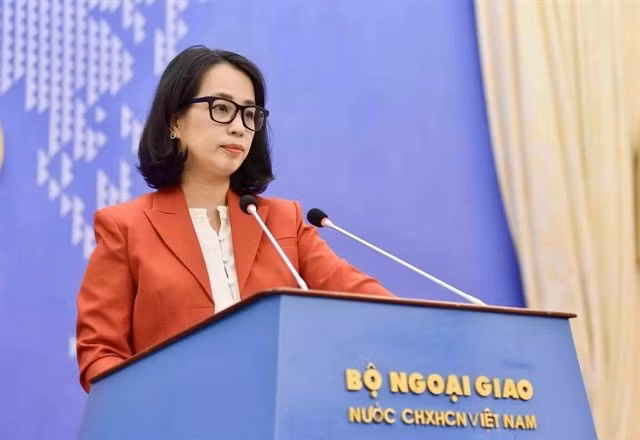 Spokesperson for the Ministry of Foreign Affairs Pham Thu Hang (Photo: Ministry of Foreign Affairs)