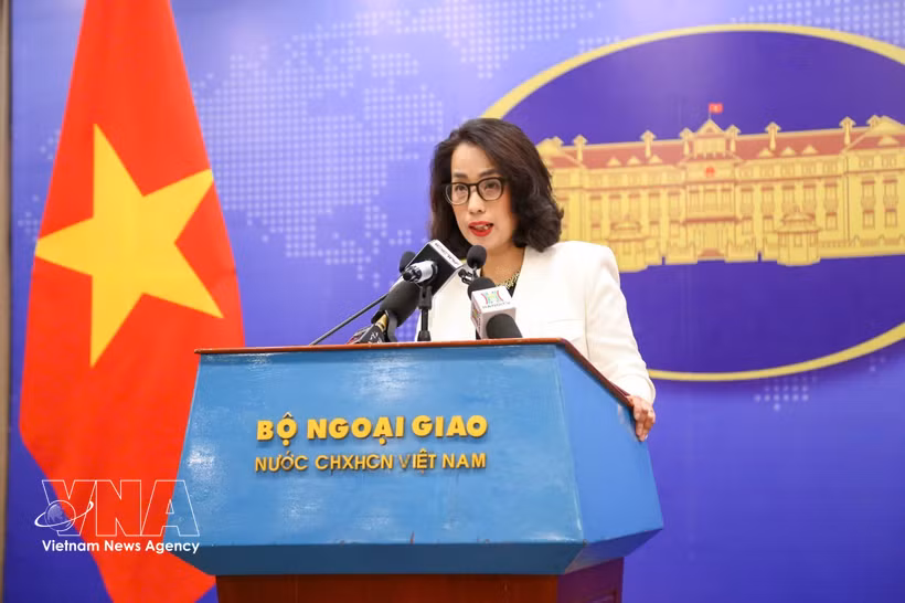 Spokesperson of the Ministry of Foreign Affairs Pham Thu Hang (Photo: VNA)
