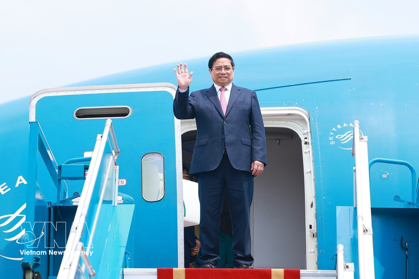 Prime Minister Pham Minh Chinh leaves Hanoi for an official visit to Russia. Photo: VNA