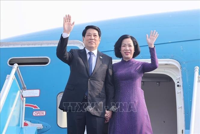 State President Luong Cuong and his spouse depart Hanoi for the High-Level General Debate of the 80th session of the United Nations General Assembly (UNGA 80), and bilateral activities in the US. Photo: VNA