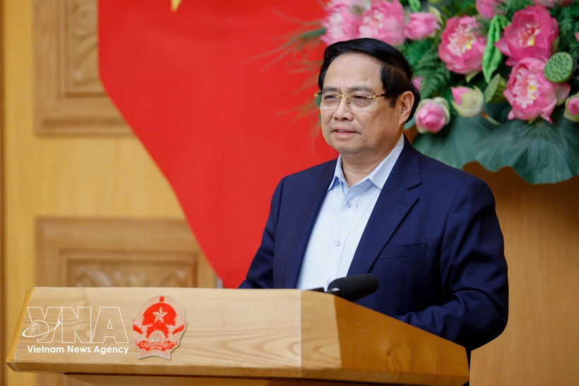 Prime Minister Pham Minh Chinh speaks at the meeting with the Policy Advisory Council in Hanoi on March 7, 2026. Photo: VNA