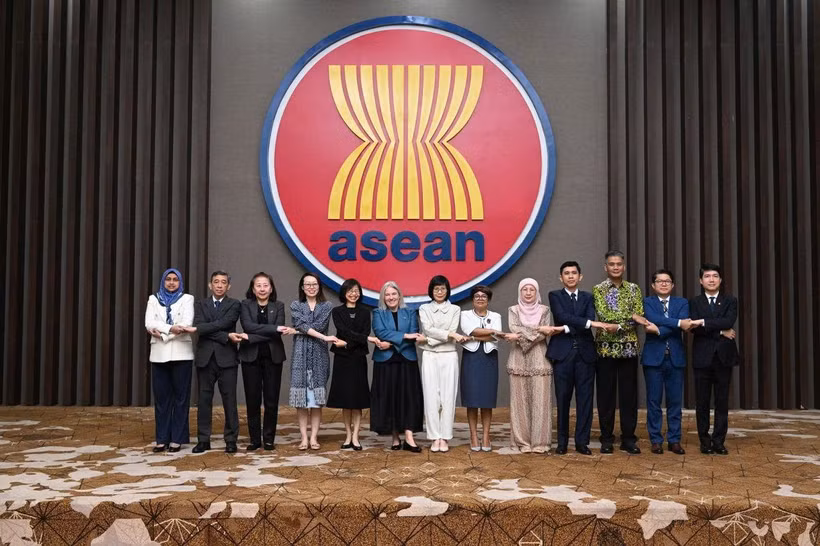 Delegates at the 14th Meeting of the ASEAN–New Zealand Joint Cooperation Committee, held at the ASEAN Secretariat in Jakarta on April 24. (Photo: ASEAN Secretariat)