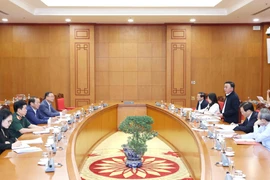 The meeting of the sub-committee for the organisation of the 14th National Party Congress on October 24 (Photo: VNA)