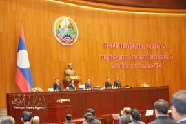 The closing ceremony of the first extraordinary session of the 10th Lao National Assembly on July 10, 2026. (Photo: VNA)