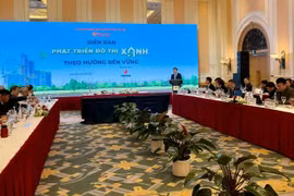 The Sustainable Green Urban Development Forum is organised by the Economic and Urban Newspaper on December 12. (Photo: VietnamPlus)