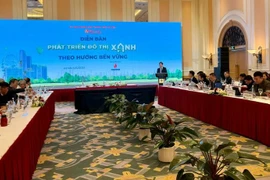 The Sustainable Green Urban Development Forum is organised by the Economic and Urban Newspaper on December 12. (Photo: VietnamPlus)