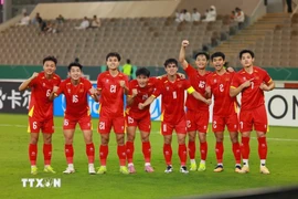 Vietnam's U23 team win 3-2 against the UAE on early January 17 morning (Vietnam time) in the quarter-finals to advance to the semi-finals of the AFC U23 Asian Cup 2026. (Photo: AFC)