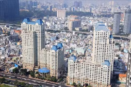Buildings on Nguyen Huu Canh street in Ho Chi Minh City (Photo: VNA)