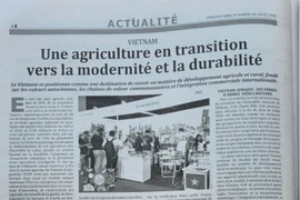 The article on Algerian daily Crésus (Photo: VNA)