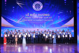 Winners of the Vietnam I4 Impact Awards 2026 at the ceremony in Hanoi on May 30 (Photo: VNA)