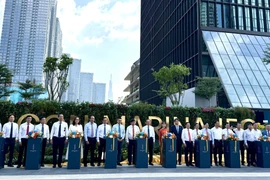 The launch ceremony of the Saigon Marina International Financial Centre (Saigon Marina IFC) Tower on August 19 (Photo: VNA)