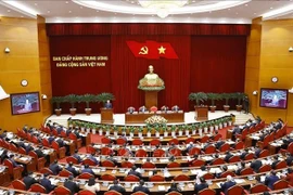 The opening session of the 13th Party Central Committee's meeting in Hanoi on January 23 (Photo: VNA)