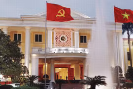 The headquarters of the Party Central Committee, where the first meeting of the 14th Party Central Committee takes place on January 23 morning. (Photo: VNA)