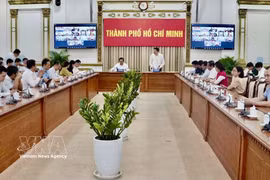 The working session between the Ho Chi Minh City People’s Committee and relevant departments, agencies and localities on February 28 (Photo: VNA)