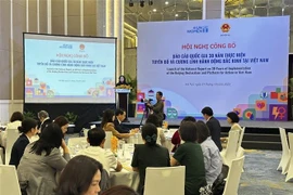 The launch of the National Report on 30 Years of Implementation of the Beijing Declaration and Platform for Action in Vietnam on October 31 (Photo: VNA)