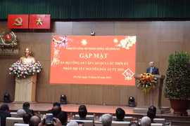 Party General Secretary To Lam speaks at the gathering of former senior public security officials in Hanoi on January 14. (Photo: VNA)