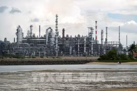 An oil refinery on Pulau Bukom Island of Singapore (Photo: Xinhua/VNA)