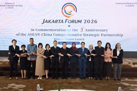 Participants in the forum marking the fifth anniversary of the ASEAN-China Comprehensive Strategic Partnershipin Jakarta on June 22 (Photo: asean.org)