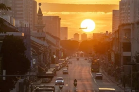A street in Singapore (Illustrative photo: Xinhua/VNA)