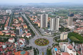 An aerial view of part of Bac Ninh province (Photo published by VNA)