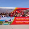 Russian visitors to Nha Trang city of Khanh Hoa province. (Photo: Vietjet)