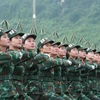 First parade rehearsal for 80th anniversary of National Day