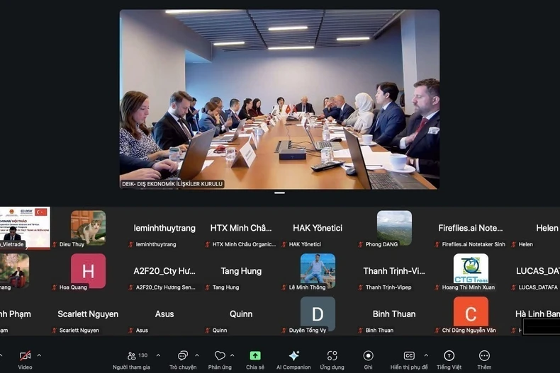 Delegates at the hybrid seminar (Photo: VNA)