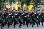 Special Task Police unit participates in the rehearsal. (Photo: VNA)