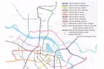 The planned metro network of Hanoi. Metro line No 5 is in orange. (Photo hanoimetro.net.vn) 