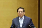 Prime Minister Pham Minh Chinh speaks at the national teleconference of the Party Central Committee’s Politburo and Secretariat (Photo: VNA)