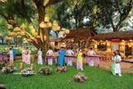 A traditional music performance at the Temple of Literature in Hanoi. (Photo: VNA)