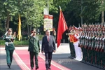 Party General Secretary To Lam reviews the Guard of Honour of the Vietnam People’s Army. (Photo: VNA) 