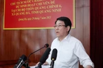 State President Luong Cuong speaks at the thematic meeting of the Party cell of Quang Chinh 6 hamlet. (Photo: VNA)