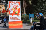 A poster celebrating the Election Day (Photo: VNA)