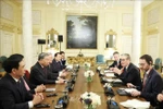 At the talks between UK Prime Minister Keir Starmer and General Secretary of the Communist Party of Vietnam Central Committee To Lam (Photo: VNA)