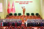 Members of the 14th Party Central Committee make their debut at the 14th National Party Congress. (Photo: VNA)